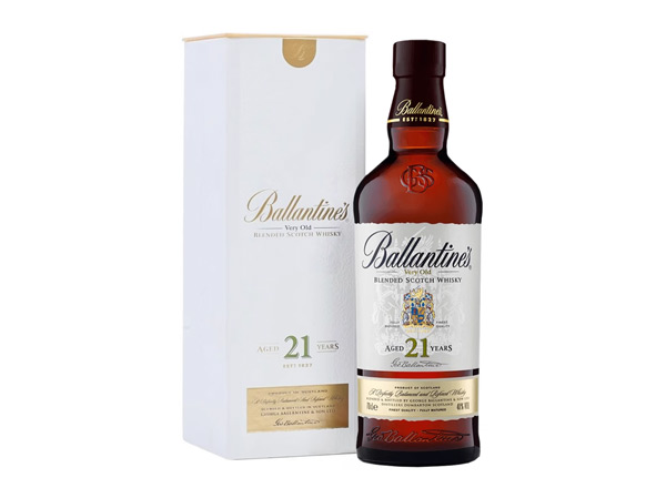 哈尔滨百龄坛威士忌回收百龄坛21年苏格兰威士忌40°Ballantine's进口洋酒700ml