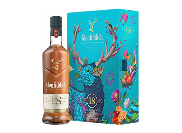 哈尔滨格兰菲迪回收格兰菲迪18年700ml春节礼盒装Glenfiddich苏格兰威士忌