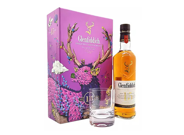 哈尔滨收购格兰菲迪15年威士忌福鹿礼盒装Glenfiddich苏格兰威士忌700ml上门回收