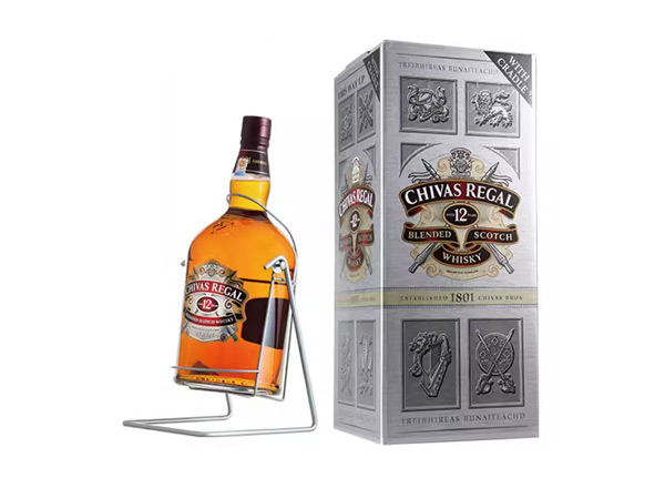 哈尔滨芝华士12年威士忌回收4500ml 9斤装4.5L进口Chivas Regal洋酒礼盒