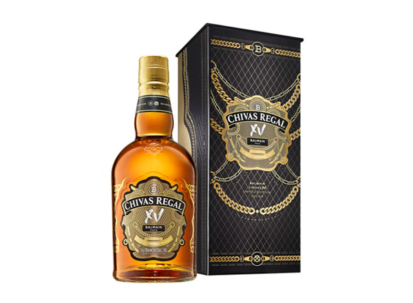 哈尔滨芝华士15年回收Chivas Regal XV Balmain巴尔曼联名限定版700ml苏格兰调配型威士忌洋酒