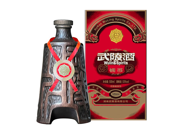 哈尔滨回收武陵酒裤币53度酱香型白酒500ml/1L礼盒装裤币武陵酒收购