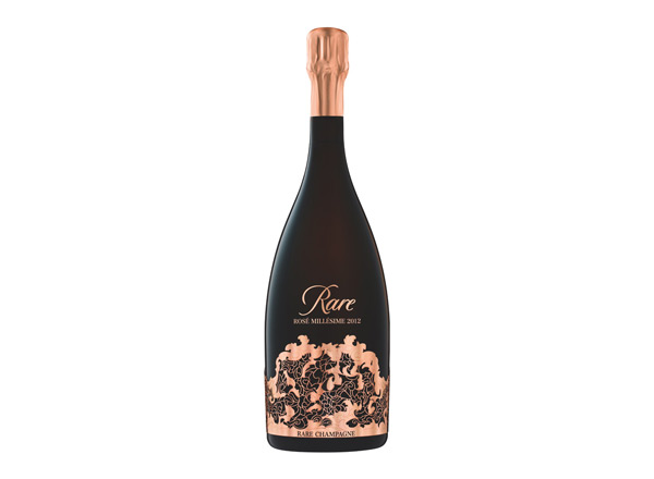 哈尔滨白雪香槟回收稀露香槟黑钻年份桃红香槟Rare Rose（礼盒装）