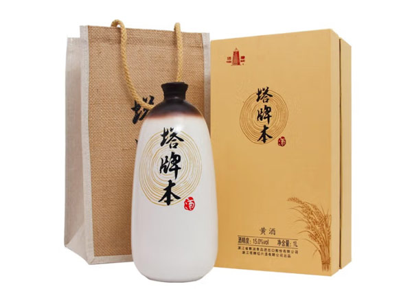 哈尔滨塔牌黄酒回收塔牌本酒500ml/1000ml绍兴黄酒花雕酒礼盒